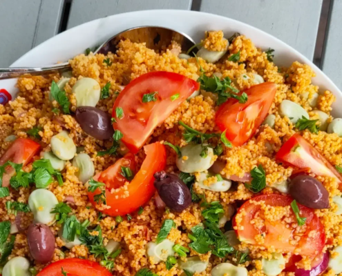 vegetarische recepten seizoensgroenten juni couscous