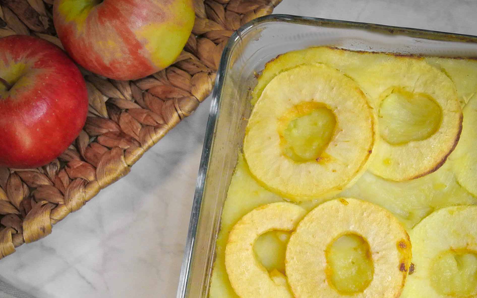 Vegetarische ovenschotel met zuurkool en appels