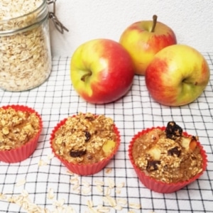 havermoutmuffins met appel