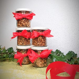 Kerst granola als cadeautje