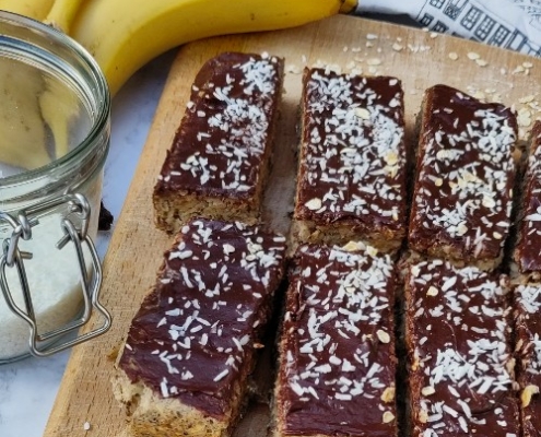 bananen-ontbijtrepen-met-chocolade Bananen ontbijtrepen met chocolade