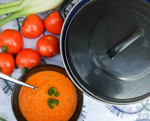 Geroosterde tomatensoep met venkel