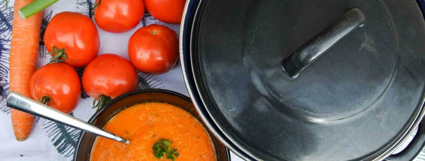 Geroosterde tomatensoep met venkel