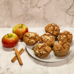 recept volkoren appelmoes muffins