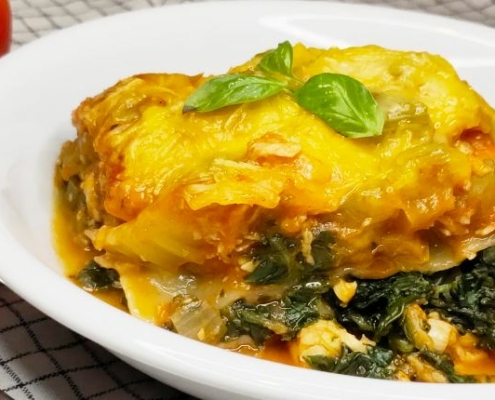 gezonde lasagne met verse groenten en tempeh header