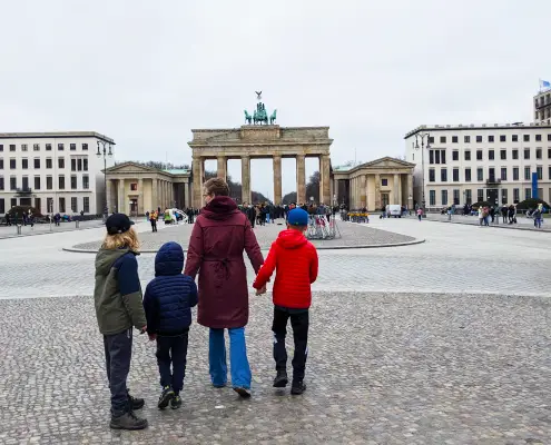 Duurzame citytrip Berlijn met kinderen Brandenburger Tor