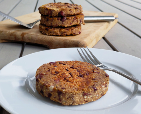 plantaardige burgers van kidneybonen