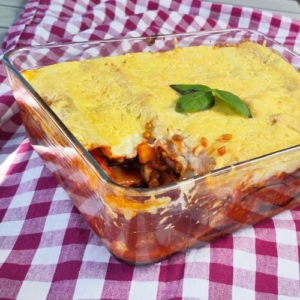 vegan aubergine lasagne