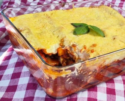 vegan aubergine lasagne