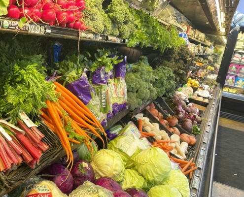 biologische groenten kopen in de supermarkt