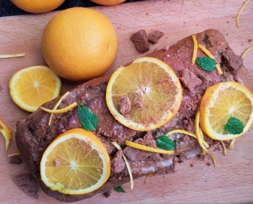 sinaasappelcake met plantaardig eivervanger