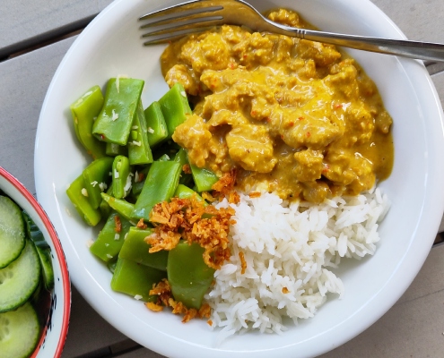 vegetarische redang van seitan recept
