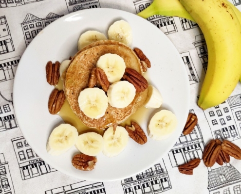 bananen pannenkoekjes gezond vegan ontbijt