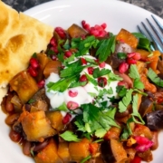 recept aubergine stoofschotel